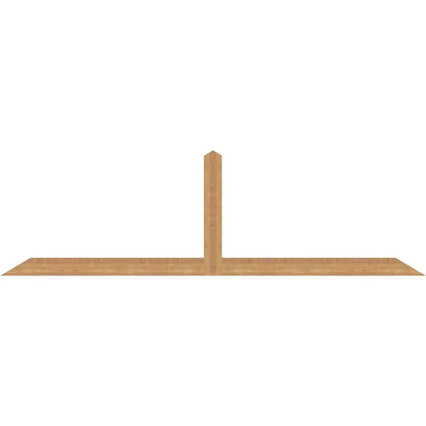 Ekena Millwork Portland Smooth Timber Gable Bracket, Western Red Cedar, 84"W x 24"H x 1 1/2"D x 3 1/2"F, 7/12 Pitch GBW084X24X0204POR00SWR - main